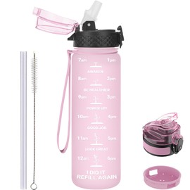 GOPPUS 500 ml / 17 oz Children's Leak-Proof Drinking Bottle 0.5 L, Sports Water Bottle School for Hiking & Gym, 500 ml with Straw, BPA-Free