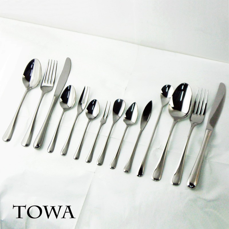 Nagao TOWA Dinner Cutlery Set, 3 Pieces, 18-8 Stainless Steel,