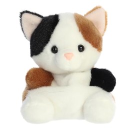 Aurora® Adorable Palm Pals™ Peebs Calico Cat™ Animal de peluche - Divertido peluche coleccionable para niños y coleccionistas adultos - Perfecto para decorar habitaciones y regalos de cumpleaños