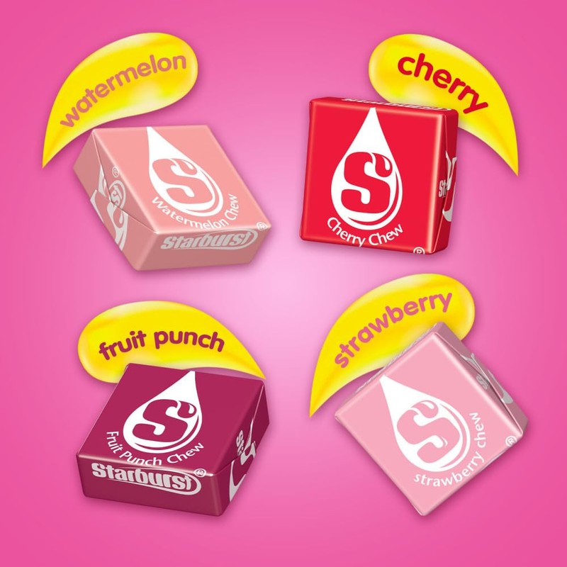 STARBURST FaveREDS Fruit Chews Candy, Chewy Candy, 15.6 oz Sharing