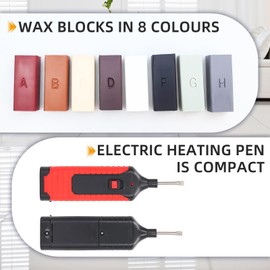 Tile Repair Kit with Electric Heating Pen & Wax Blocks, Ceramic Tile Repairing Tool Set for Repairing Cracks, Gaps in Ceramic Tile, Porcelain, Walls, Tubs, Floor