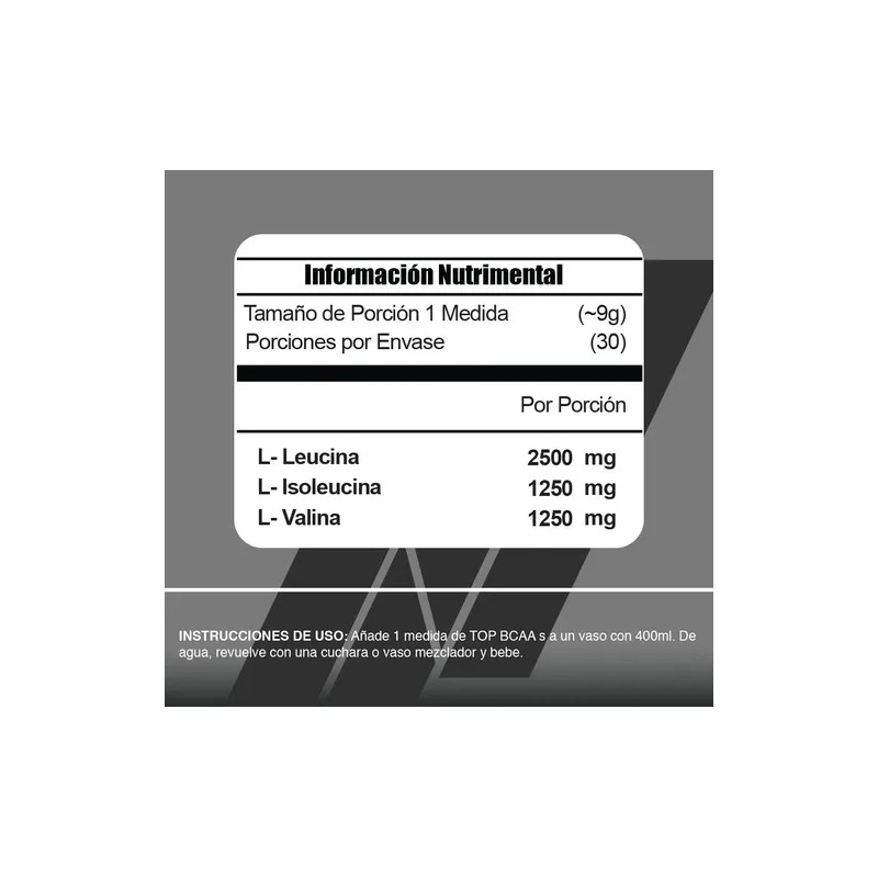 Meta Nutrition Aminoácidos, Top BCAAs, 30 Servicios - Sabor Lemon
