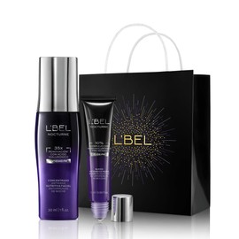 L’BEL - Set Nocturne Rostro + Ojos | Sérum Facial Antiedad + Sérum Contorno de Ojos con Ácido Hialurónico y Pro-Retinol | Efecto Tensor y Renovador Nocturno