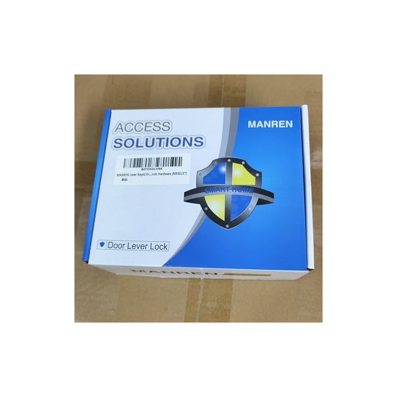 1 Pack of MANREN Lever Keyed Entry Door Lever Handle