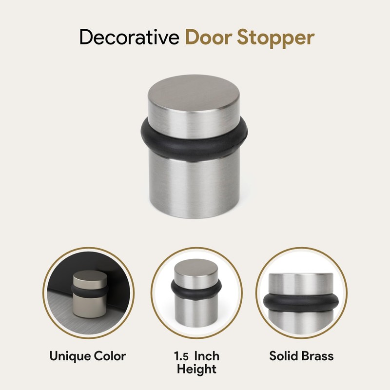 Mega Handles Floor Door Stopper, Quickly Installed Wall Protector, Wall