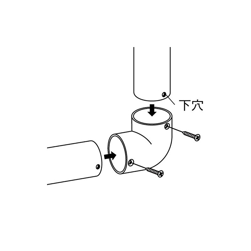 Mazroc Handrail Components BAUHAUS Select 35L Corner BD-19G Gold