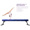 Sealoha 8ft Ultrasimple Adjustable&Foldable Balance Beam,High-Low Floor Beam Suede Gymnastics