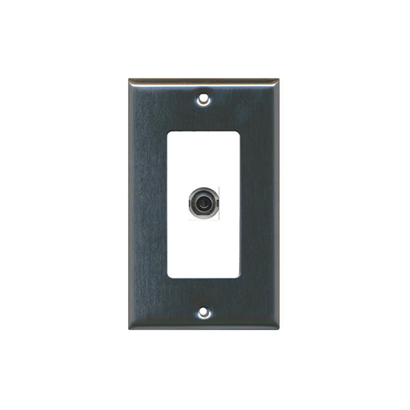 RiteAV - 1 3.5mm Audio-Headphone Jack Port Wall Plate Decorative