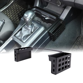 CHEAYAR Shifter Storage Box Fits for Toyota Tacoma 2016-2020 2021 2022 2023, Aluminum Alloy Center Console Gear Shift Side Tray Storage Organizer Box, Auto Interior Storage 3rd Gen Tacoma Accessories