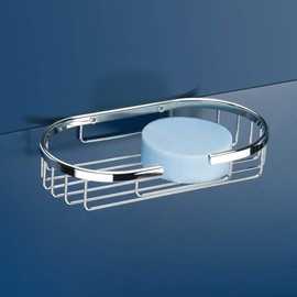 Tatay Krom Rectangular Storage Basket, 300 x 120 x 60, INOX/Laton Brass, Silver, One Size