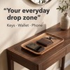 Walnut Wood Valet Tray, Key Tray Organizer, 11.8 x 7.8