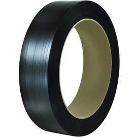 Aviditi 5/8" x .030 x 5400' Black 16 x 6" Polypropylene Strapping