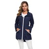 Avoogue Womens Windbreaker Jacket With Hood Waterproof Water Resistant Lightweight