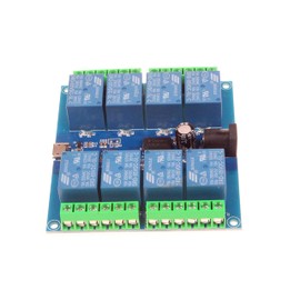 NOYITO HID Drive-Free USB Computer Control Switch Relay Module USB Smart Switch Control Plug and Play (8-Channel Micro-USB)