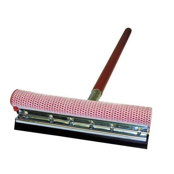 Carrand 9047R 8 Inches Red 8" Metal Squeegee Head with 36" Wood Handle