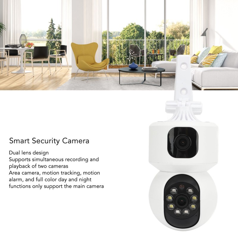 Smart Security Camera Night Vision 360 Degrees HD Camera Durable