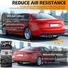 JMTBNO 34" Universal Rear Bumper Lip Diffuser Fins Splitter Spoiler