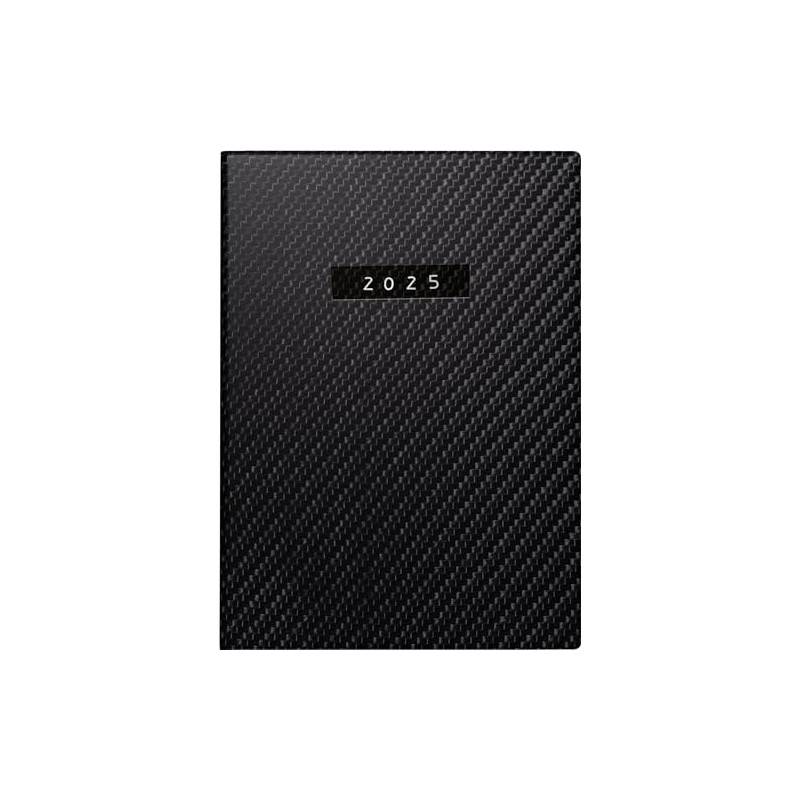 rido/idé Pocket Diary Model Technik II (2025) "Carbon", 1 Page