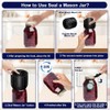 2025 New Electric Mason Jar Vacuum Sealer for Wide and