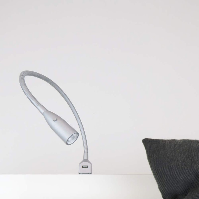 Flexible LED Bed Light / LED Reading Light with Integrated