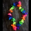 Lecute 12 Collares Hawaianos Neon Luz Negra Fluorescentes Fiesta An