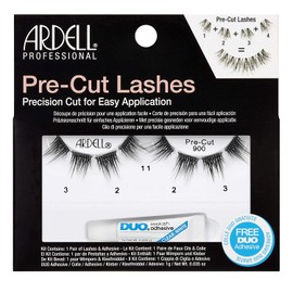 Ardell Pre-Cut Lashes 900 - Segmented Lash Strips, Natural-Looking Clusters, Individual Lash Extensions with Duo Adhesive, 1-Pair