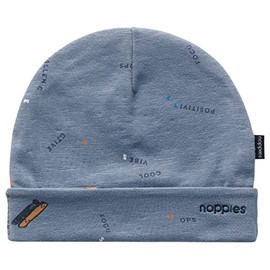 Noppies Baby Boys Julich All-Over Print Beanie Hat, China Blue - P965