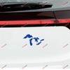 6'' Blue Great Lakes Map Outline Decal Sticker Car Vinyl