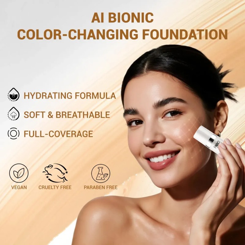 V Base De Maquillaje Líquida Y Polvo Compacto Facial A