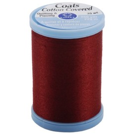 Coats & Clark S925-2820 Cotton Covered Quilting and Piecing Thread, 250-Yard, Barberry Red