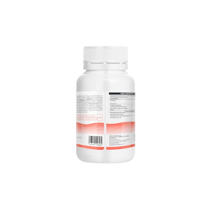 Omega 3-6-9, Cápsulas de 500 mg, 90 Cápsulas por Frasco