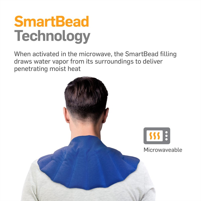 NatraCure Microwaveable Warming Shoulder Wrap Pad w/Heat Shield Technology