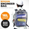 GooTouch Engineer Bag -15.7 Inches Transparent Cleanroom Tool Backpack Simple