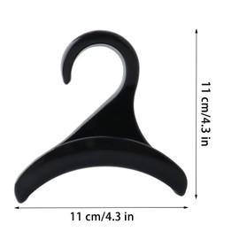 2 Pcs Plastic Closet Purse Hanger Hook Bag Holder, Handbag Hanger Organizer Backpack Storage Black