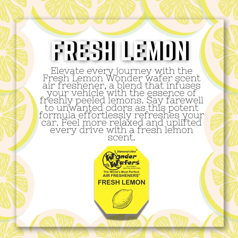 Wonder Wafers 75 count Air Fresheners Individually Wrapped, Fresh Lemon