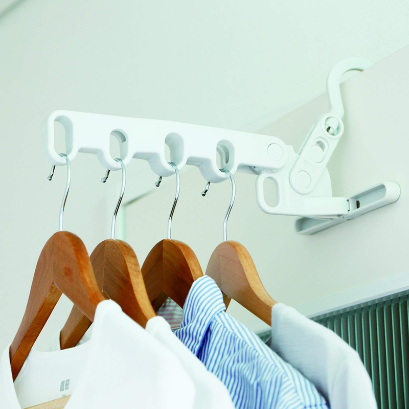 Aisen Comfortable Shirt Hanger 5-Hook Grey LK435 15cm×3cm×27cm
