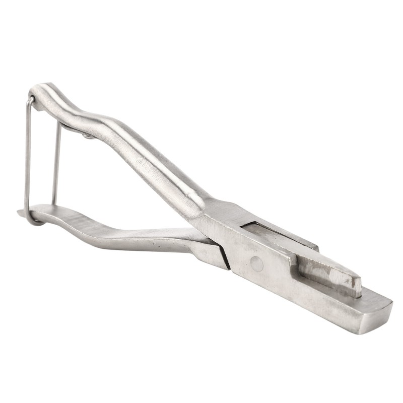 Pig Ear Tag Plier Stainless Steel Animal Ear Notcher with
