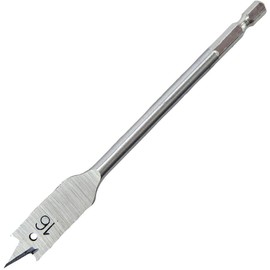 Toolpak 16 x 152mm Flat Spade Wood Drill Bit Size Metric 16mm Effective Total Length 152mm Flat Wood Drill Bit Weight 54g
