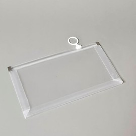 Stand Clear Zipper File Transparent Pocket Pouch B6 / 스탠드 클리어 지퍼 파일 투명 포켓 파우치 B6