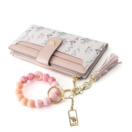 Tomolucky Direct Womens Wallet RFID Blocking Slim Thin Floral Pattern