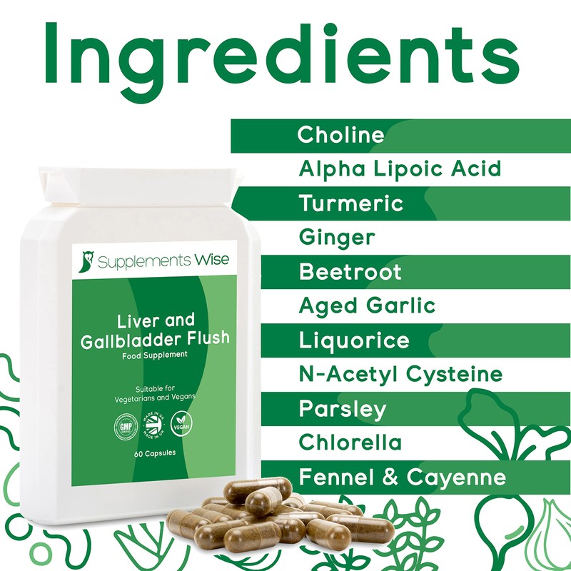 Liver and Gallbladder Flush - 60 Capsules - Powerful Liver