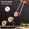 SUPJOYES 5 Pairs Stainless Steel Chopsticks, Reusable Chopsticks, Dishwasher Safe