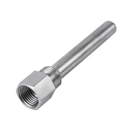 Protective Tube Stainless Steel Akozon Stainless Steel Protective Tube 1/2 Inch NPT Thread for Temperature Sensors