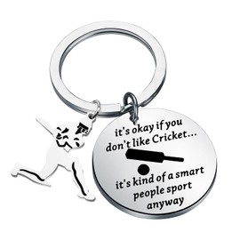 Gzrlyf Cricket Keychain Cricket Player Gifts Funny Cricket Gifts for Cricket Lovers Cricket Theme Gifts for Cricket Coaches (smart sport Cricket)