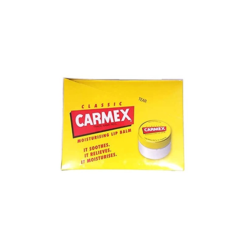 CARMEX Bálsamo labial original - Juego de 12 piezas con