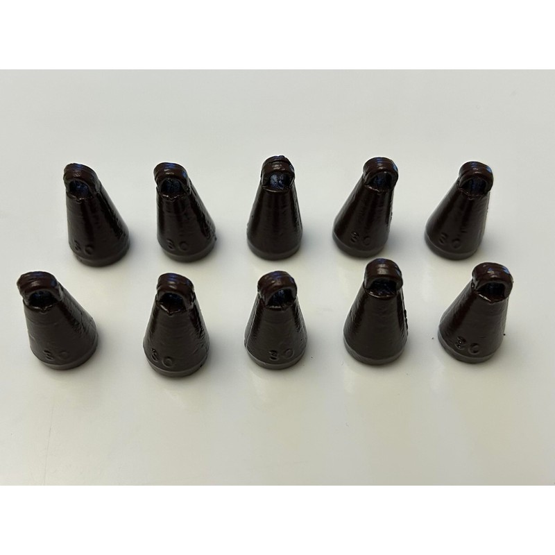 TMC Pack of 10 x Fishing plummets - 30 gram