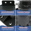 Goldshire 24Pack Adjustable Deck Support Pedestal, Plastic Adjustable Deck Foundation