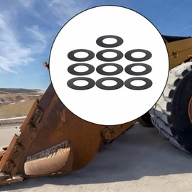 Ronyme 10 Pieces Bucket Pin Shims Washers Replacement for Skid Steer Gaskets Spacers for 8040Z TB35 KX040 CX36 Heavy Machinery