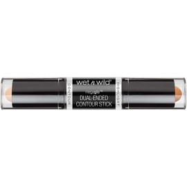 MegaGlo Dual barra de contorno e Iluminador para cara,base multiusos, corrector ojeras, bronzer, contour suave y natural, Bronzer con aplicador en barra, fácil de usar y difuminar, acabado mate, vegano, libre de parabenos (LIGHT/MEDIUM)