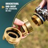 Poppstar 2x Brass Quick Coupling 1 1/2 Inch Internal Thread